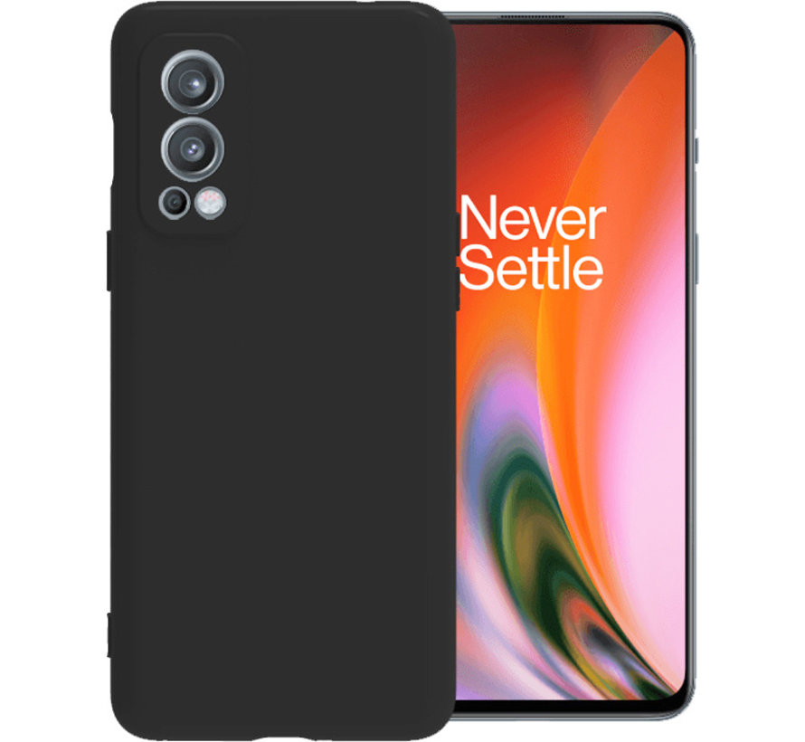 OnePlus Nord 2 Case Flüssiges Silikon Schwarz