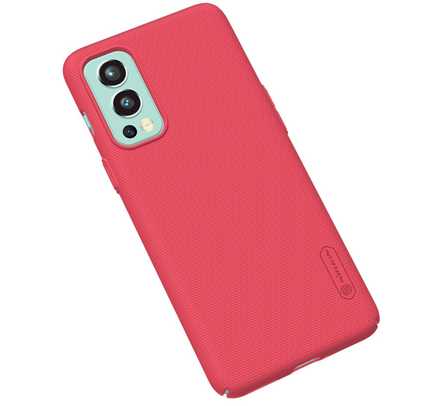 OnePlus Nord 2 Hoesje Super Frosted Shield Rood