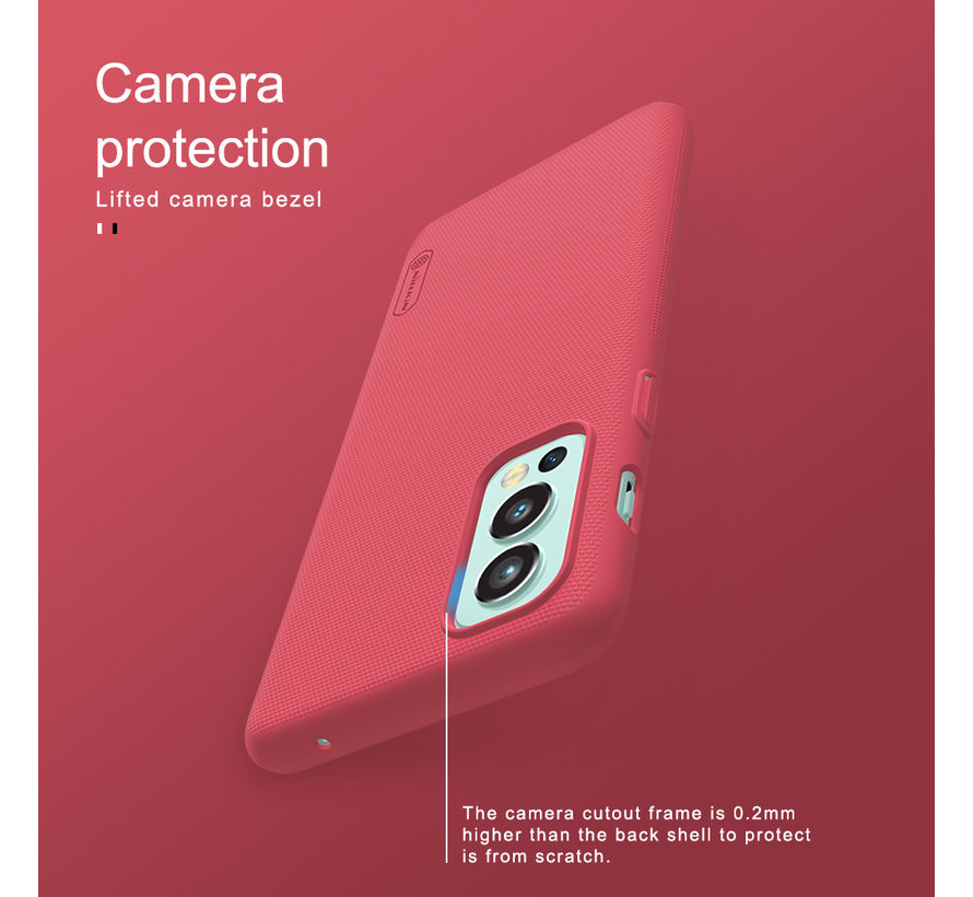 OnePlus Nord 2 Hülle Super Frosted Shield Rot