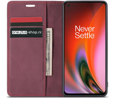 ProGuard OnePlus Nord 2 Wallet Case Vintage Leather Purple