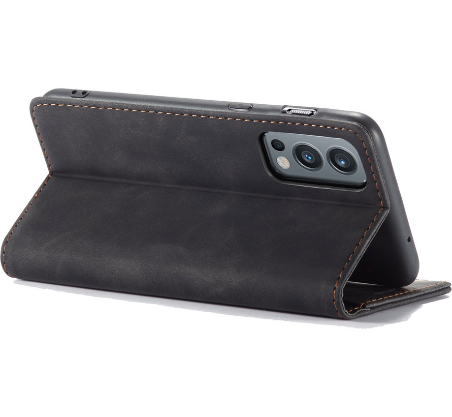 OnePlus Nord 2 Wallet Case Vintage Leather Black