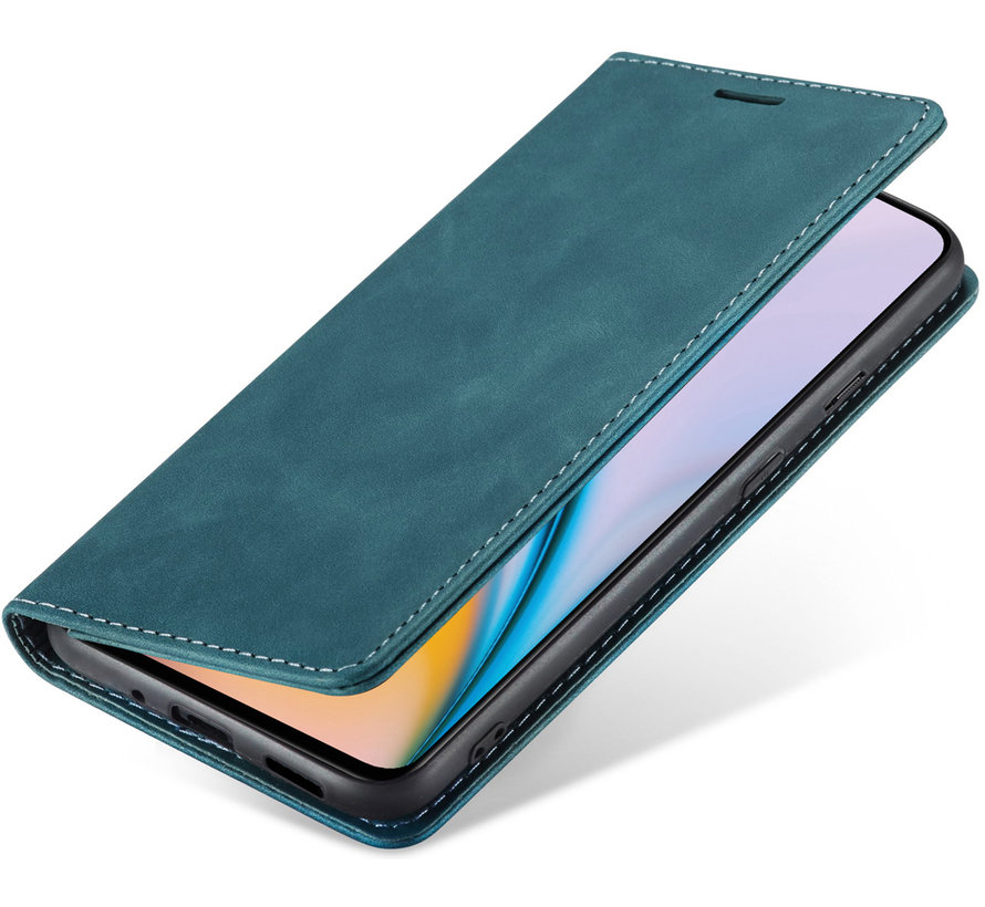 OnePlus Nord 2 Wallet Case Vintage Leather Blue