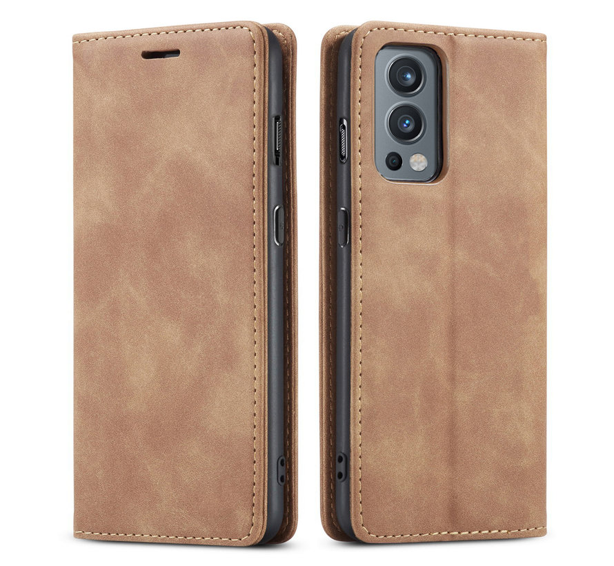 OnePlus Nord 2 Wallet Case Vintage Leather Beige