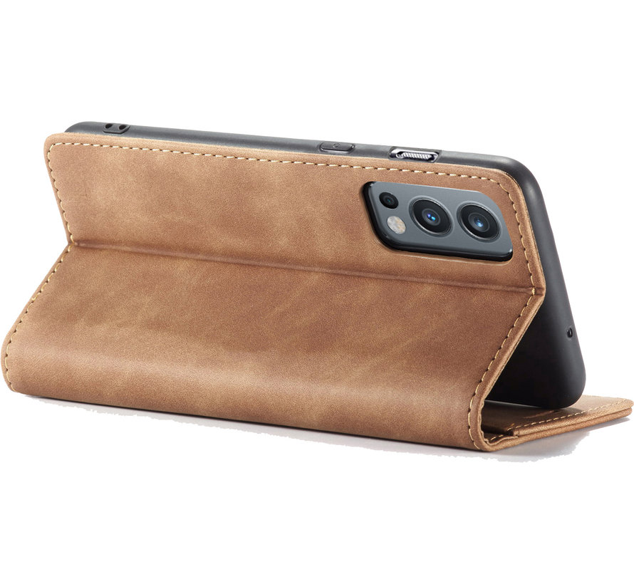 OnePlus Nord 2 Wallet Case Vintage Leather Beige