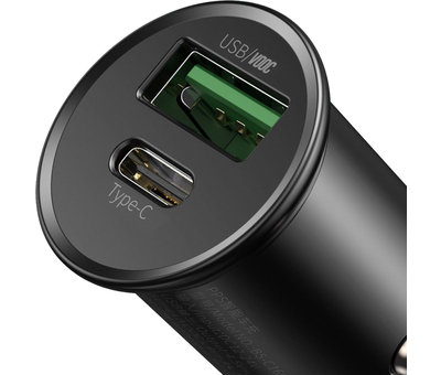 BASEUS Car Charger 30W USB A & USB C