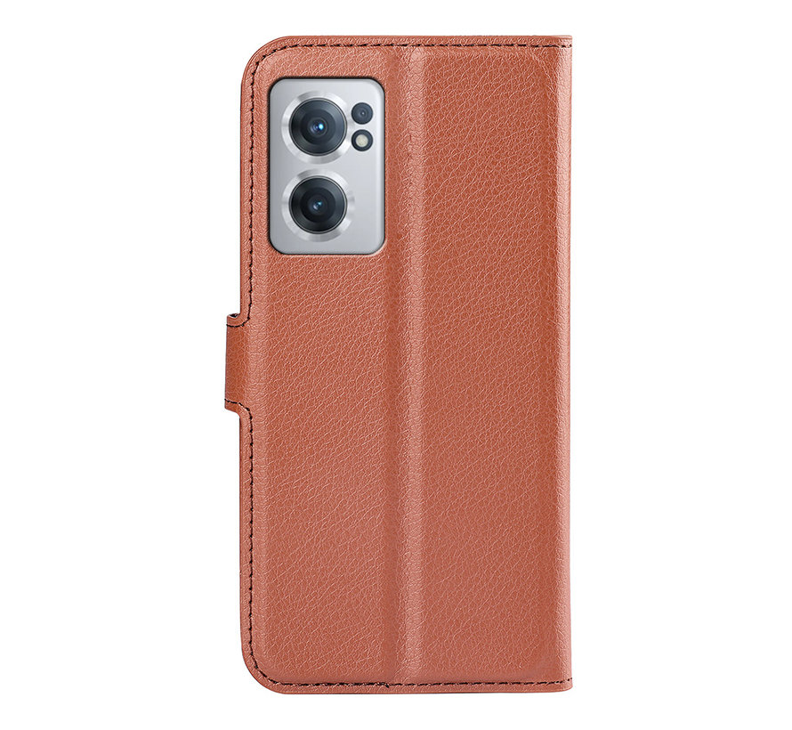 OnePlus Nord CE 2 Wallet Flip Case Brown