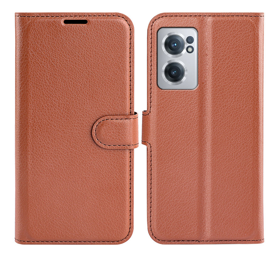 OnePlus Nord CE 2 Wallet Flip Case Brown