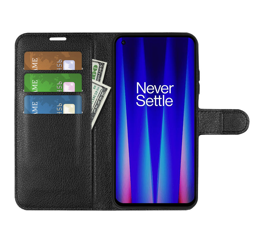 OnePlus Nord CE 2 Wallet Flip Case Black