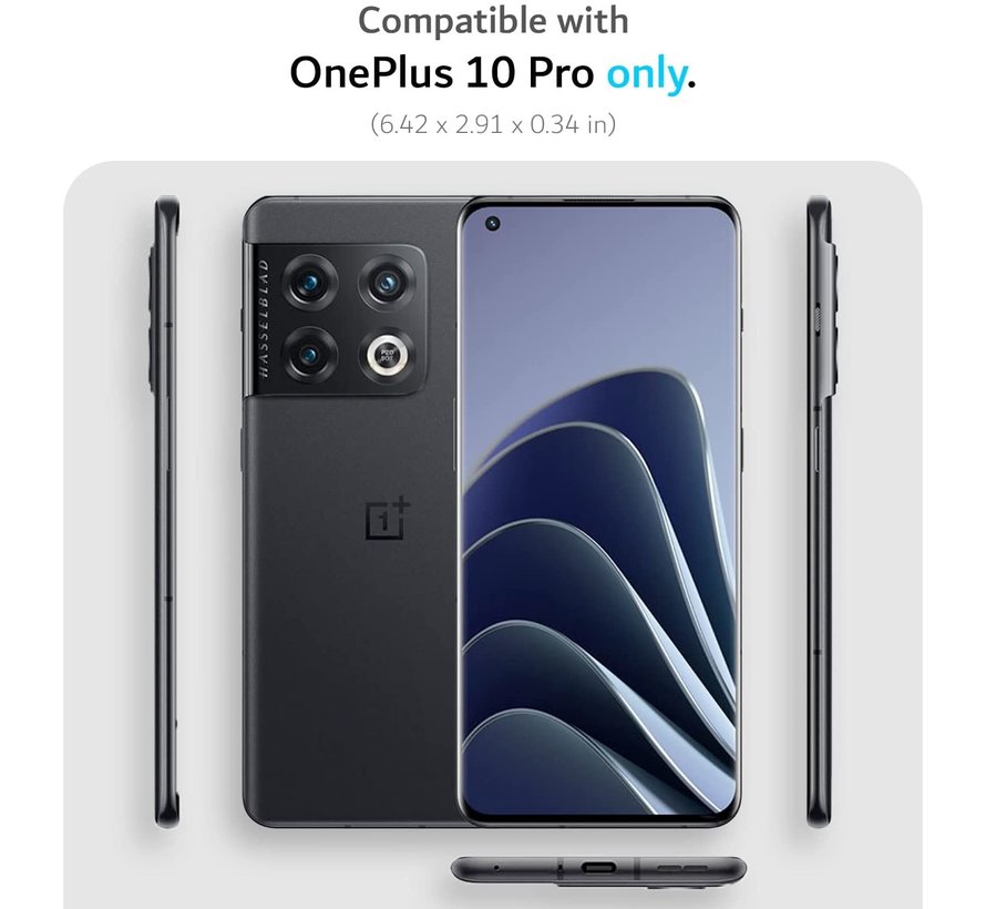 OnePlus 10 Pro Hoesje Merge Mat Zwart