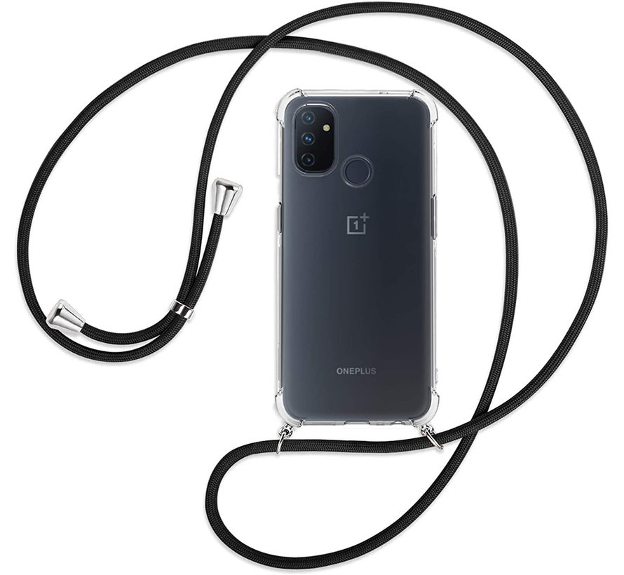 OnePlus Nord N100 Hülle mit schwarzem Kabel