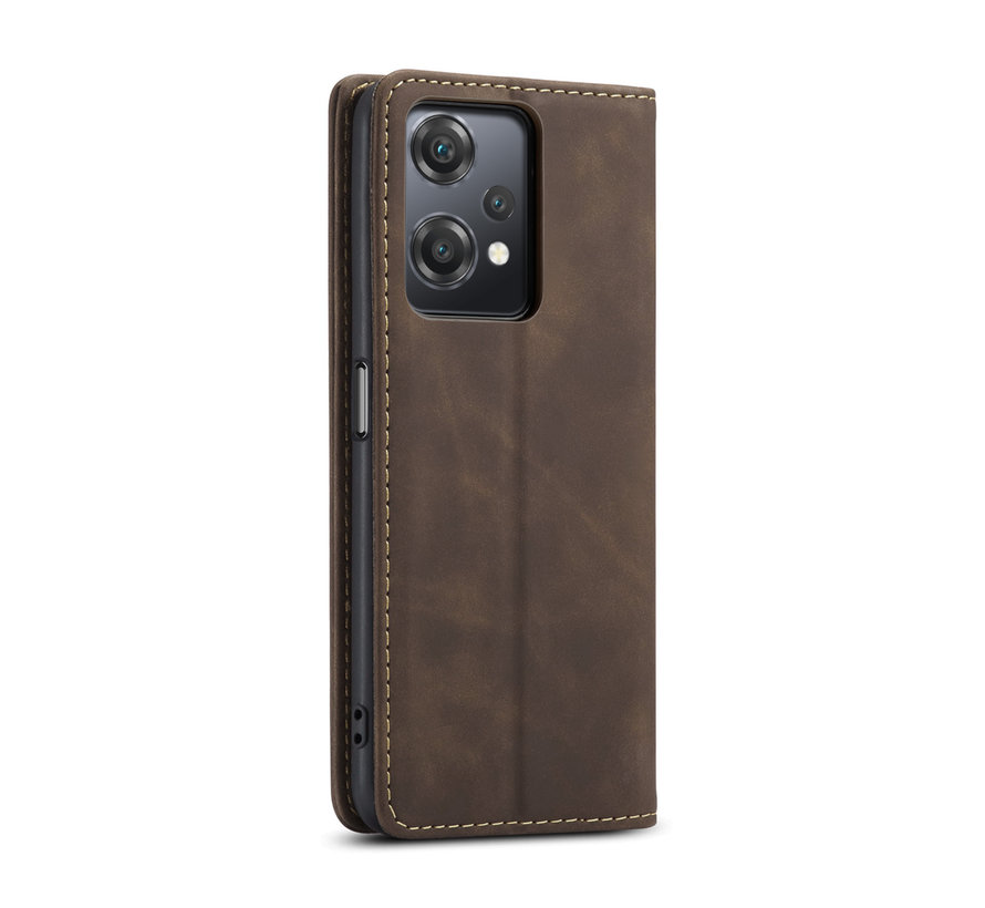 OnePlus Nord CE 2 Lite Wallet Case Vintage Leather Brown