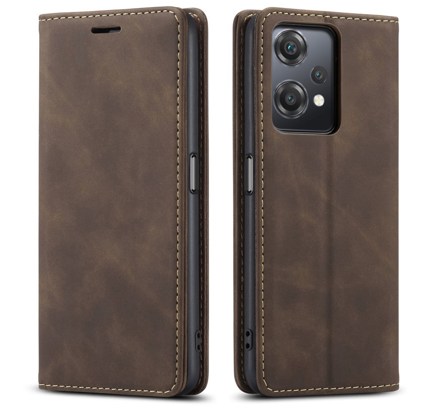 OnePlus Nord CE 2 Lite Wallet Case Vintage Leather Brown