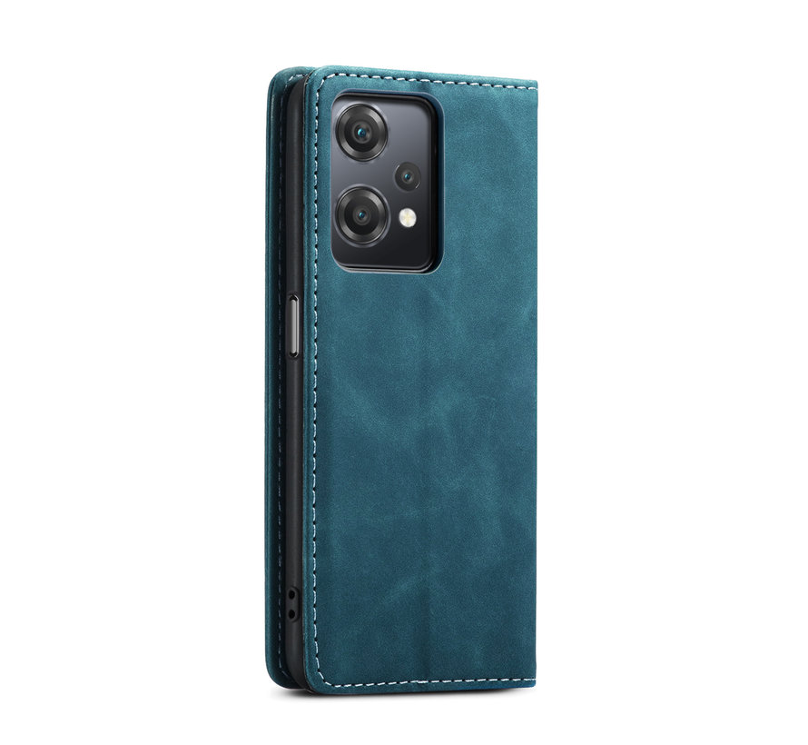 OnePlus Nord CE 2 Lite Wallet Case Vintage Leather Blue