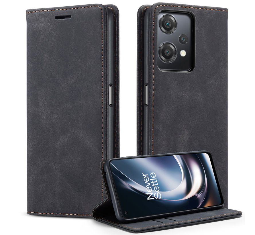 OnePlus Nord CE 2 Lite Wallet Case Vintage Leather Black