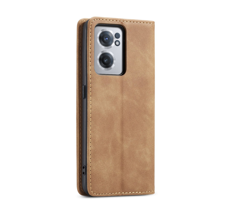 OnePlus Nord CE 2 Wallet Case Vintage Leather Beige