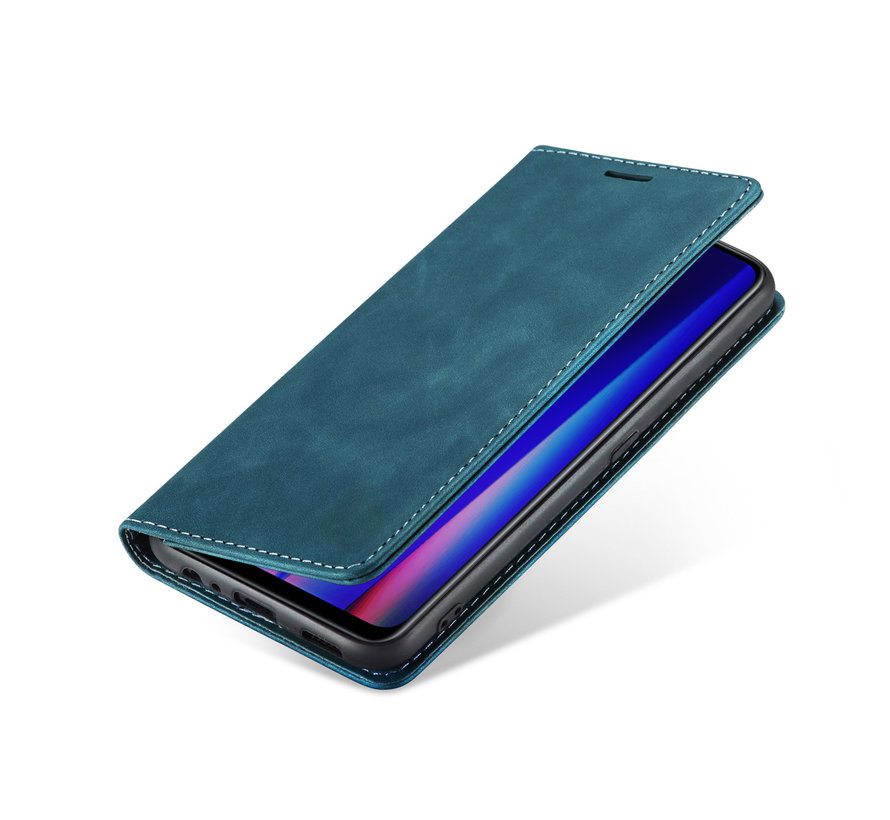 OnePlus Nord CE 2 Wallet Case Vintage Leather Blue