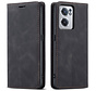 OnePlus Nord CE 2 Wallet Hoesje Vintage Leder Zwart