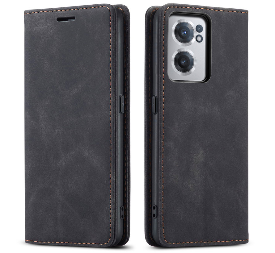 OnePlus Nord CE 2 Wallet Case Vintage Leather Black