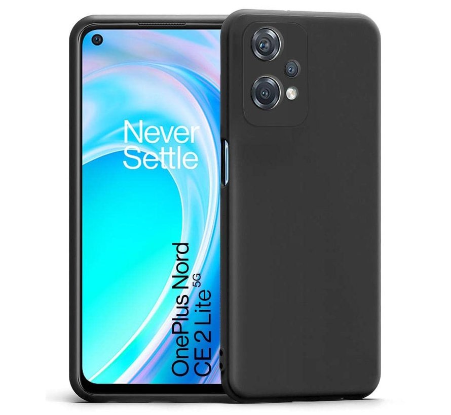 OnePlus Nord CE 2 Lite Hoesje Liquid Silicone Zwart