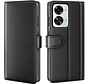 OnePlus Nord 2T Wallet Case Echtleder Schwarz