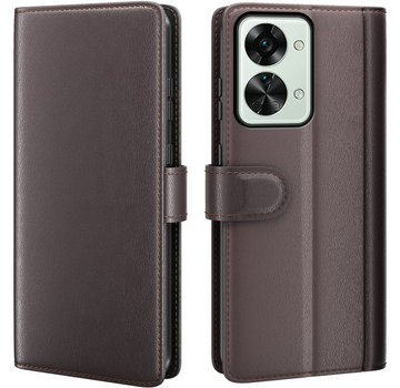 ProGuard OnePlus Nord 2T Wallet Case Genuine Leather Brown