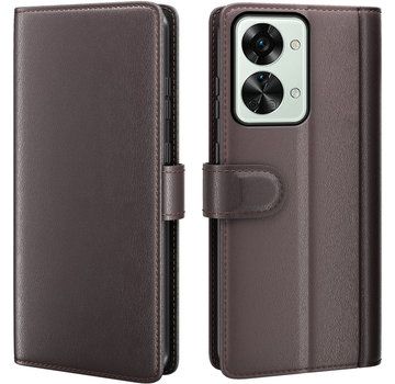 ProGuard OnePlus Nord 2T Wallet Hoesje Echt Leder Bruin