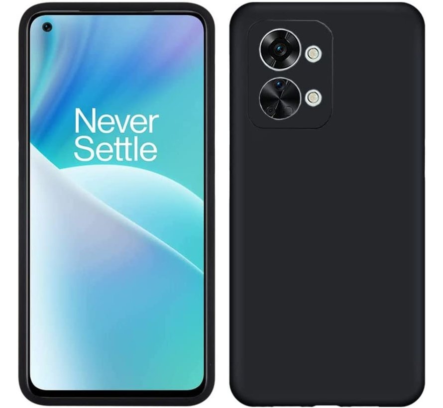 OnePlus Nord 2T Case Flüssiges Silikon Schwarz