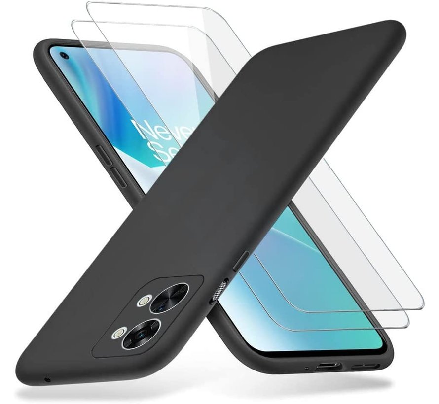 OnePlus Nord 2T Case Flüssiges Silikon Schwarz