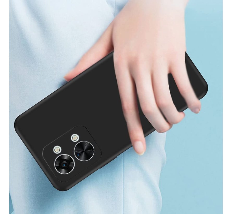 OnePlus Nord 2T Case Flüssiges Silikon Schwarz