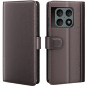 ProGuard OnePlus 10 Pro Wallet Case Echtes Leder Braun
