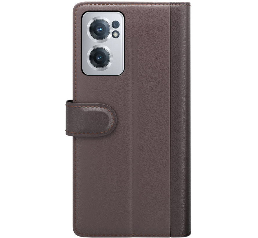 OnePlus Nord CE 2 Wallet Case Genuine Leather Brown