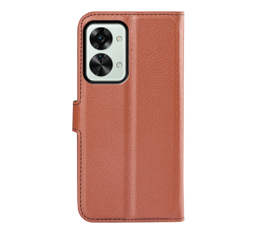 OnePlus Nord 2T Wallet Flip Case Brown