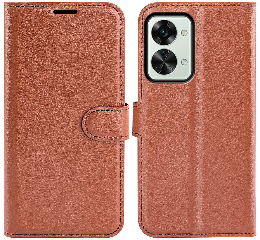 OnePlus Nord 2T Wallet Flip Case Brown