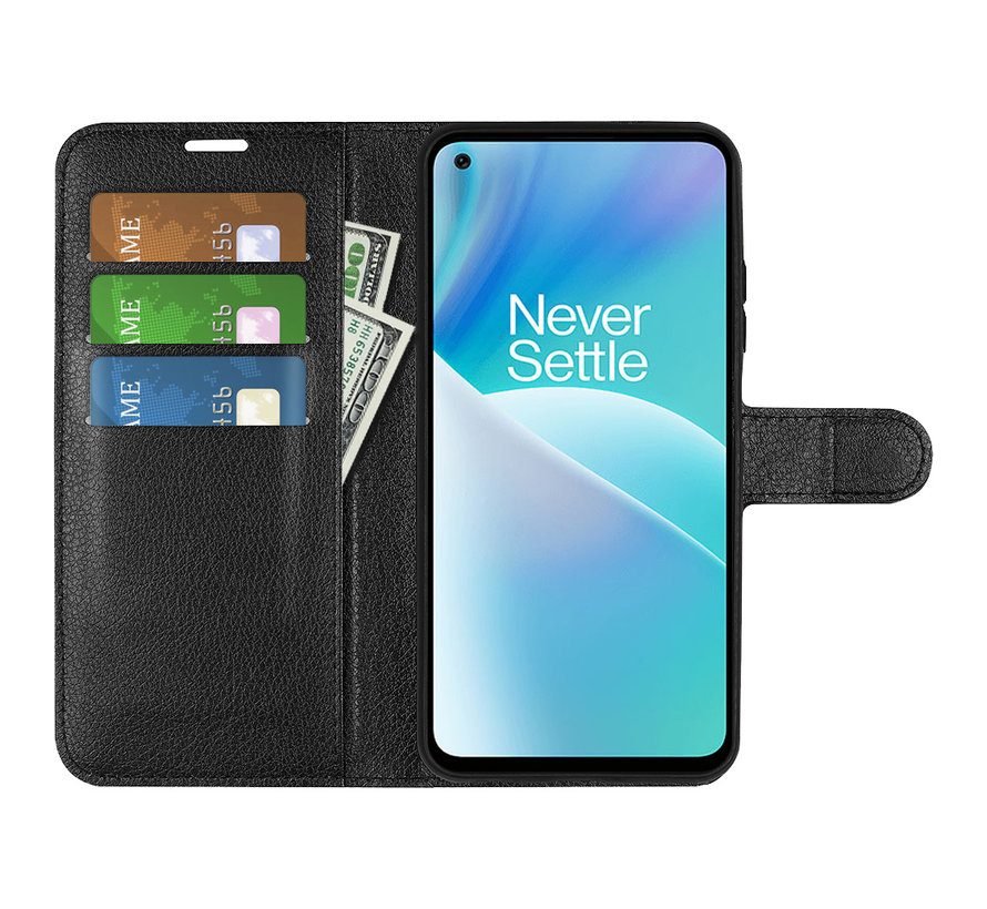 OnePlus Nord 2T Wallet Flip Case Black