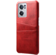 ProGuard OnePlus Nord CE 2 Case Slim Leather Card Holder Red