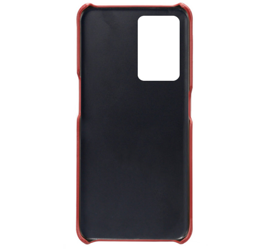 OnePlus Nord CE 2 Case Slim Leather Card Holder Red