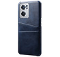 OnePlus Nord CE 2 Hülle Slim Leder Kartenhalter Blau