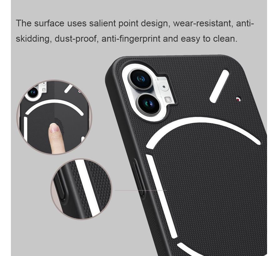 Nothing Phone (1) Case Super Frosted Shield Black