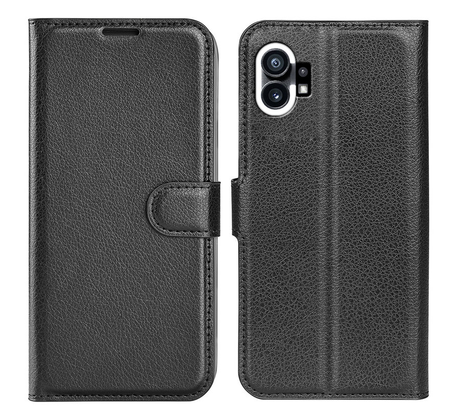 Nothing Phone (1) Wallet Flip Case Black