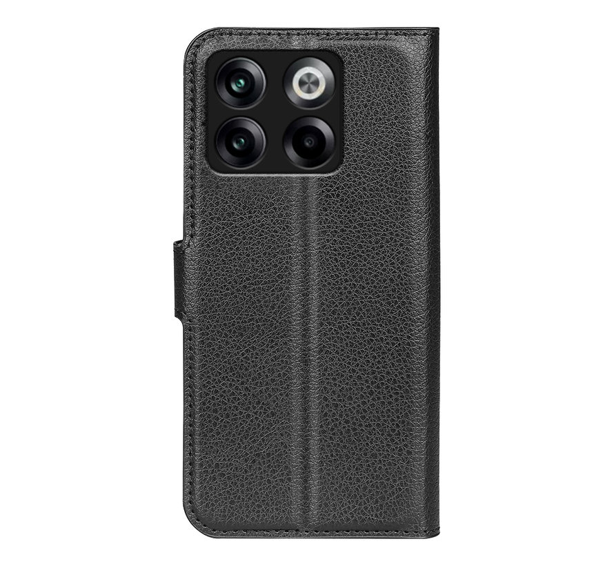 OnePlus 10T Wallet Flip Case Schwarz