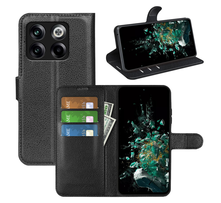 OnePlus 10T Wallet Flip Case Black