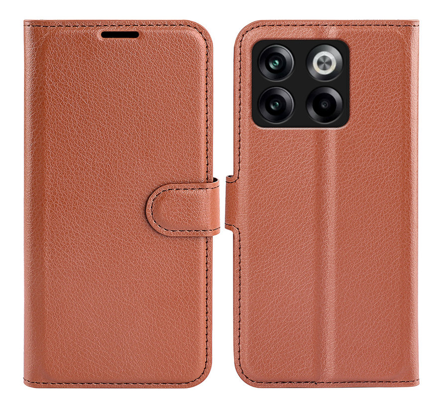 OnePlus 10T Wallet Flip Case Brown