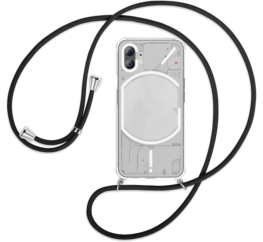 Nothing Phone (1) Hülle mit schwarzem Kabel
