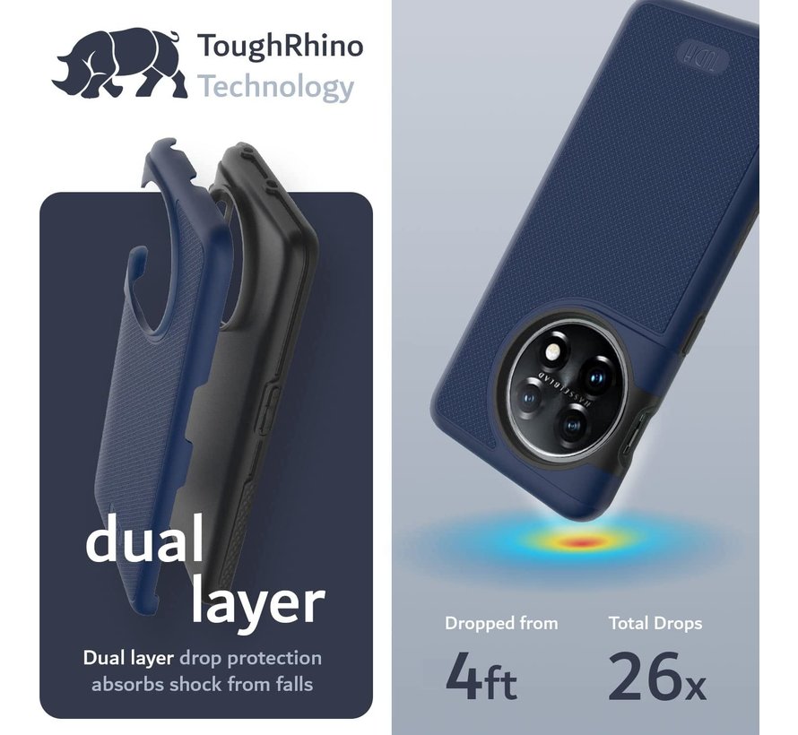 OnePlus 11 Case MergeGrip DualShield Blue