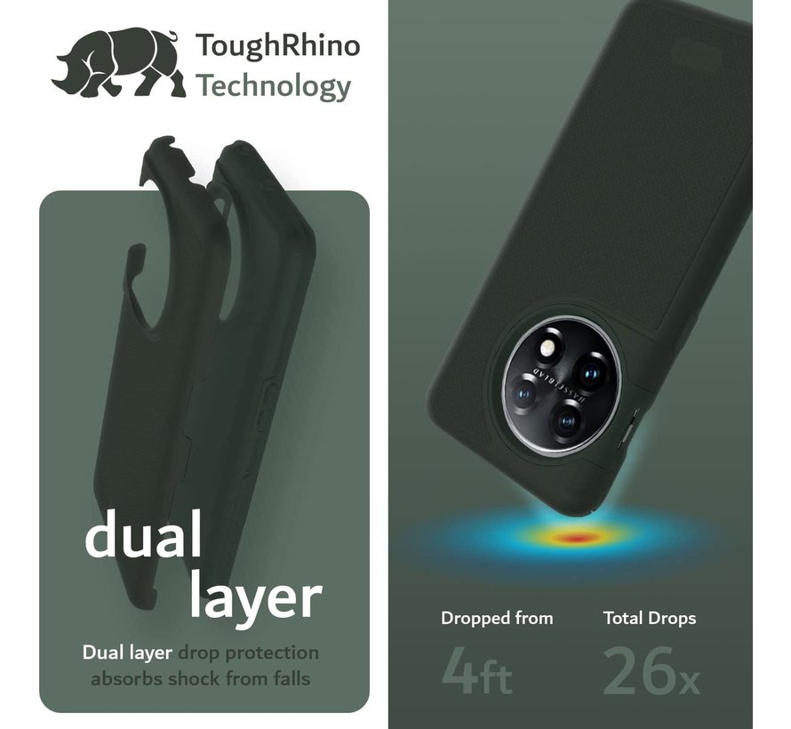 OnePlus 11 Hülle MergeGrip DualShield Grün