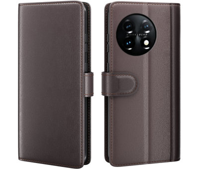 ProGuard OnePlus 11 Wallet Case Echtes Leder Braun