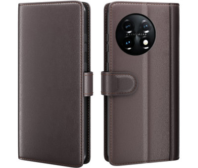 ProGuard OnePlus 11 Wallet Case Genuine Leather Brown