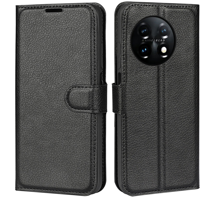 OnePlus 11 Wallet Flip Case Schwarz