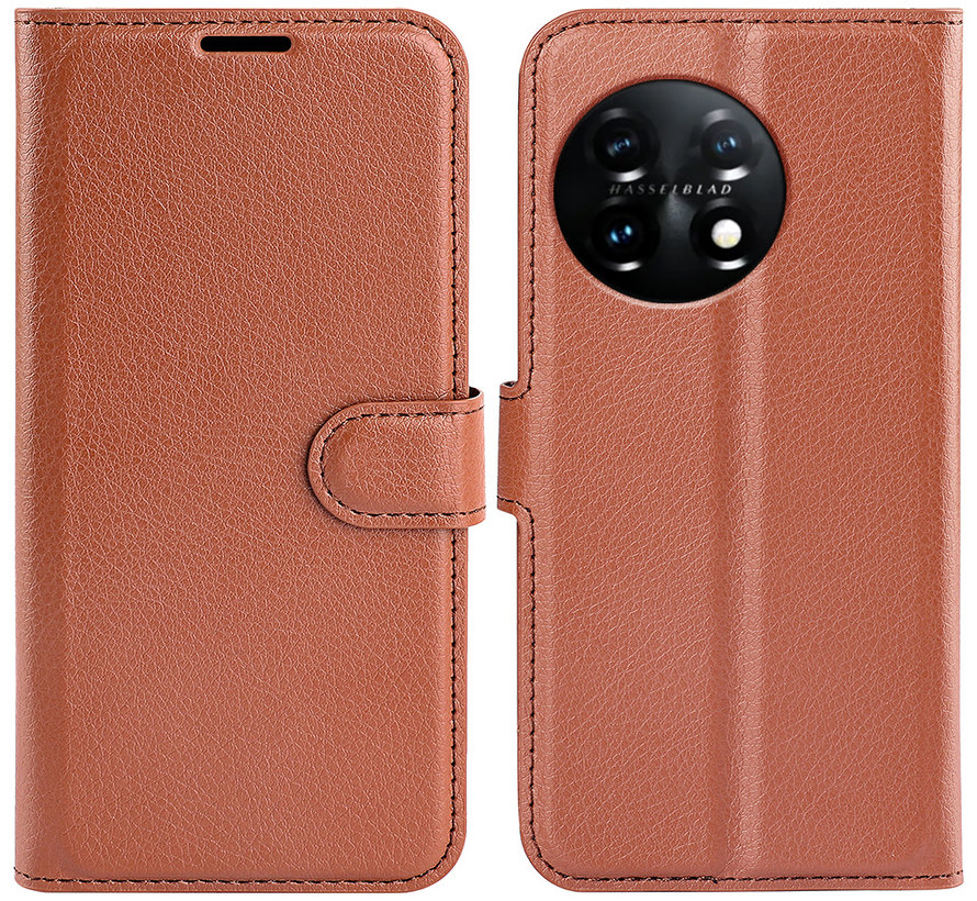 OnePlus 11 Wallet Flip Case Braun