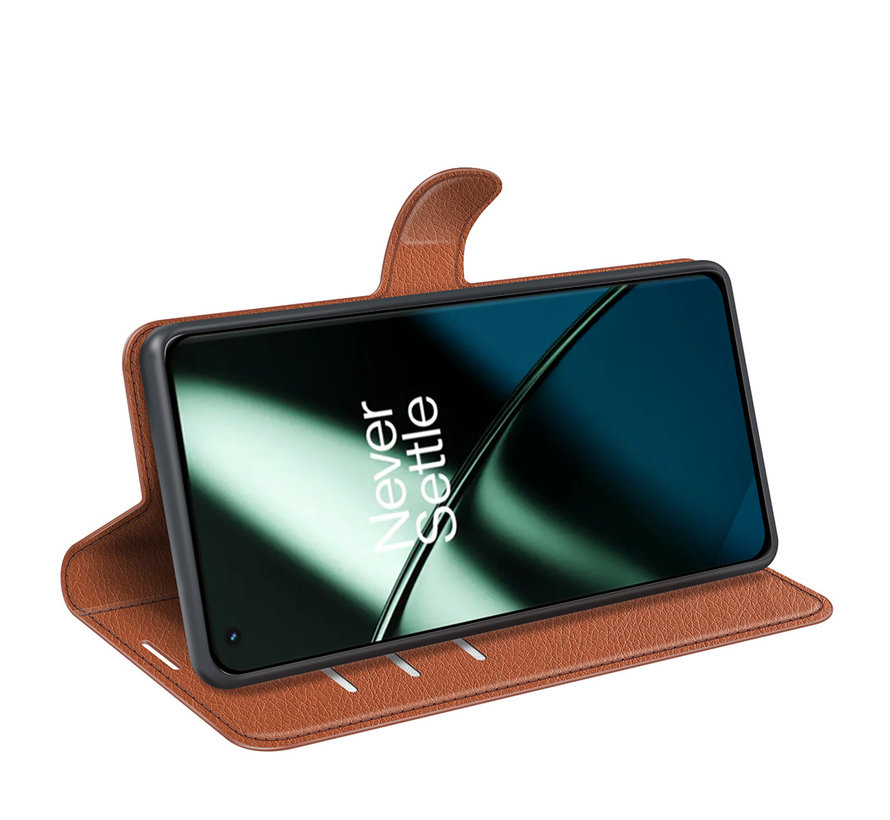 OnePlus 11 Wallet Flip Case Brown